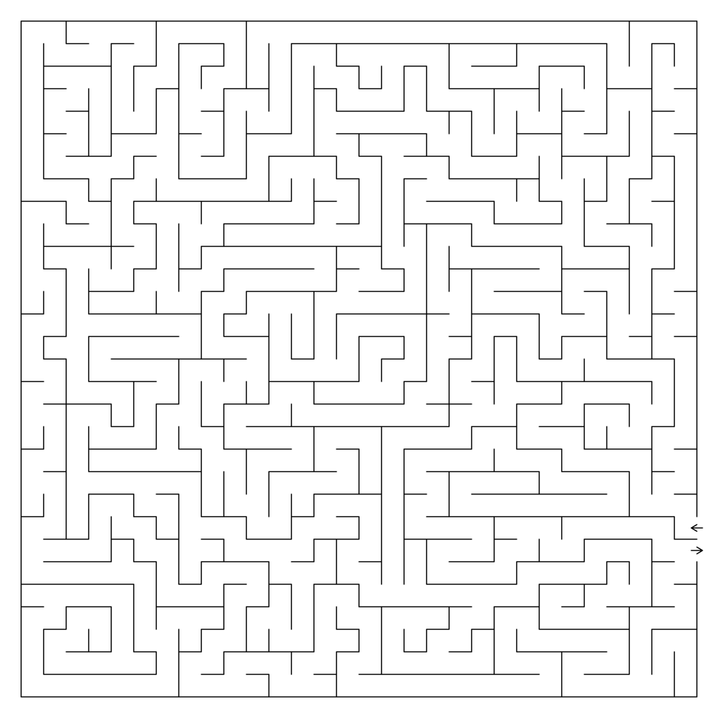 Maze 10: expert Orthogonal maze, 30×30 grid